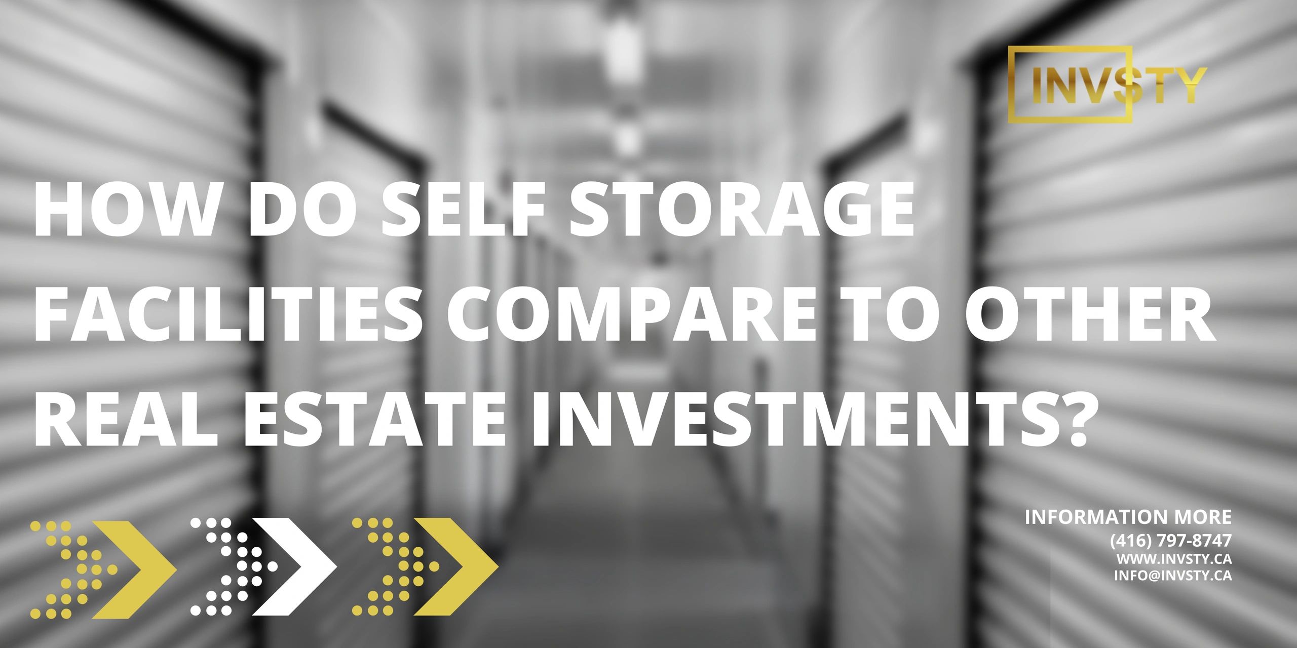 How do self storage compare to other real estate investments?